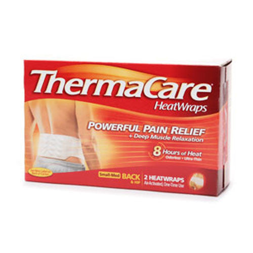 Thermacare Lower Back And Hip Heatwraps Small And Medium - 2 Ea